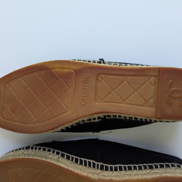 Chanel CC Cap Toe Espadrille Flat EU 41 US 10 - Picture 7 of 9